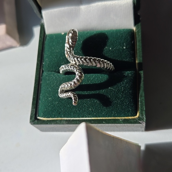 Silver snake ring vintage - Picture 2 of 2